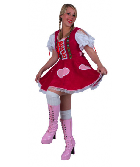 Dirndl Herzilein Pink