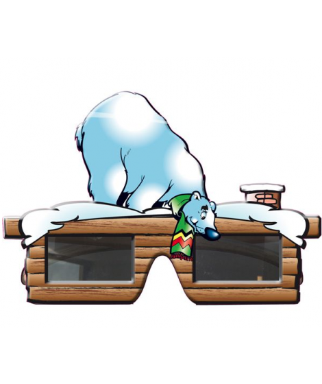 Oktoberfestbril ijsbeer