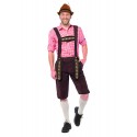 Lederhose Johann lang donkerbruin