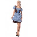 Dirndl Anne-Ruth Blauw/bruin