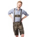 Retro zwart/grijs kort pakket 5 delig