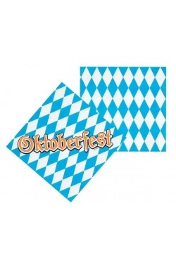 Oktoberfest servetten (per 12 verpakt) (33x33cm)
