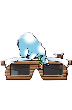 Oktoberfestbril ijsbeer