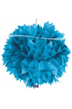 Pompom blauw 30cm