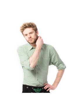 Overhemd Trachtenhemd Putzbrunn - Deluxe groen