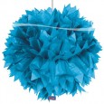 Pompom blauw 30cm